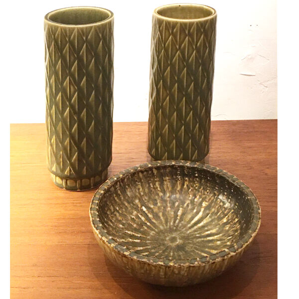 Deux vase Gunnar Nylund  ''eterna'' Rörstrand