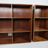Bookcase in light mahogany designed by Mogens Koch and manufactured by Rud Rasmussen in the 1960s.