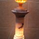 Lampe colonne en albâtre