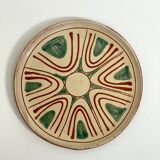 Decorative plate signed Dieulefit, 1960