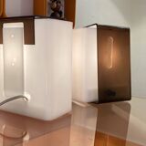 Set of 8 space age plexiglass wall lights - space age wall light 1960