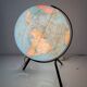 Globe vintage 1967 terrestre tripode Taride verre - 29 cm