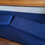 Danish teak convertible daybed sofa with backrest compartment, 1960s