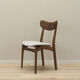 Set of six walnut chairs, Danish design, 60s, production: Denmark