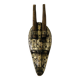 Ancient wooden and brass mask
