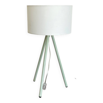 LAMPE Tripode METAL Vert Années 90