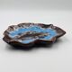 Plat Feuille bleu Vallauris