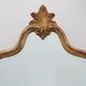Florentine Style Giltwood Mirror with Acanthus Crest and Bevelled Glass, It