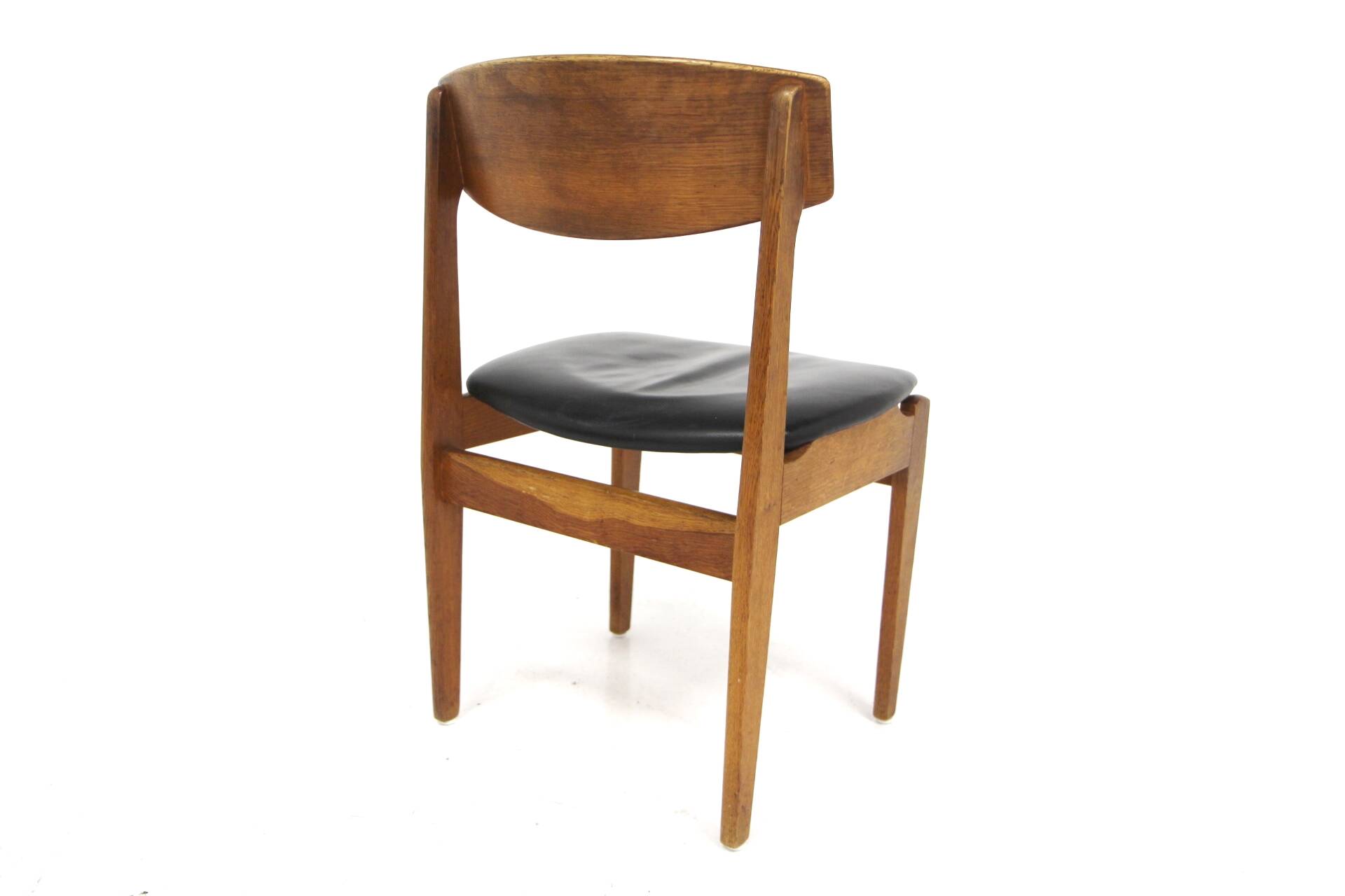 Set of 6 leather chairs, FDB Møbler, Denmark, 1960s