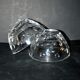 Cristal jg durand set of 2 cut crystal bowls with bubble dots
