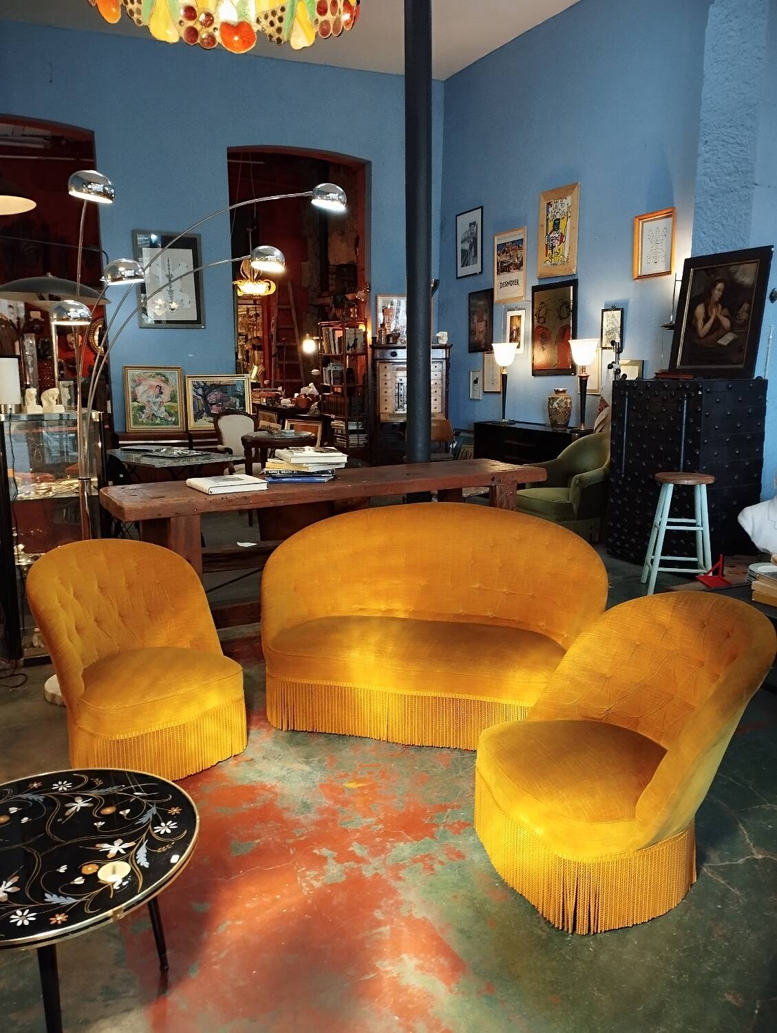 Toad sofa and 2 armchairs set