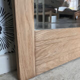 Vintage Art Deco mirror door Izïa solid oak wood