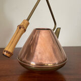 Watering can copper and brass circa 1950