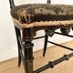 Antique chair napoleon III tapestry and painted wood
