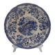 Large plate with blue pattern