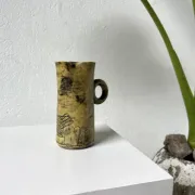 Jacques Blin: Yellow glazed ceramic jug