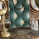 Vintage triptych barber mirror