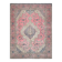 1970s vintage Persian handmade wool cotton pink oversized area rug  223x313
