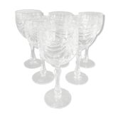 Coffret de 6 verres à vin en cristal de Lorraine