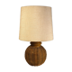 Rattan table lamp and fabric
