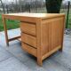 Solid oak desk 70s