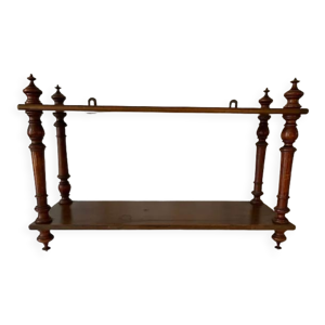 Étagère ancienne en bois tourné,Napoléon