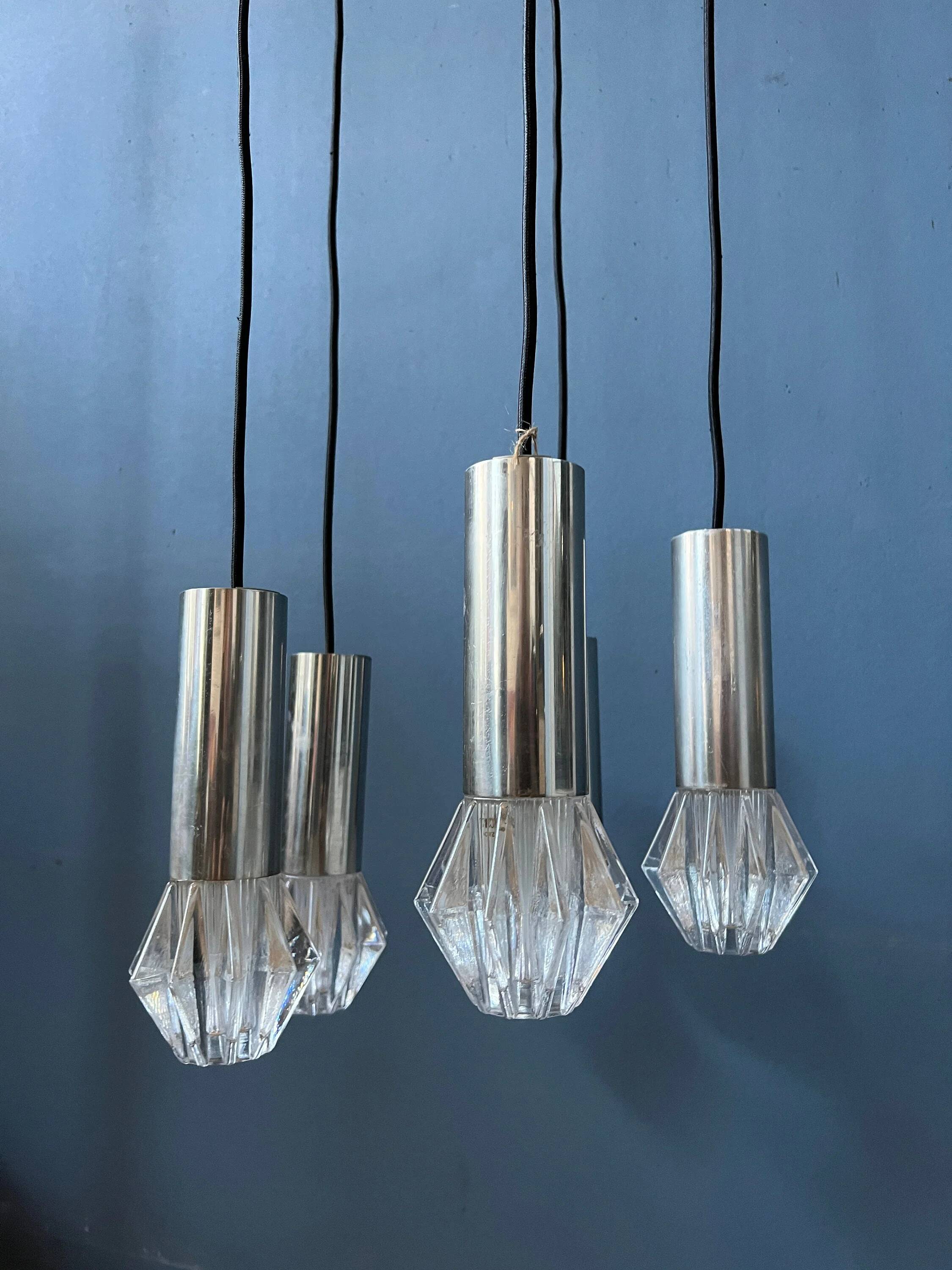 Suspension cascade Space Age Mid-Century / luminaire vintage