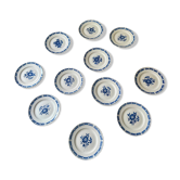 Lot de 11 assiettes à dessert moulin des loups
