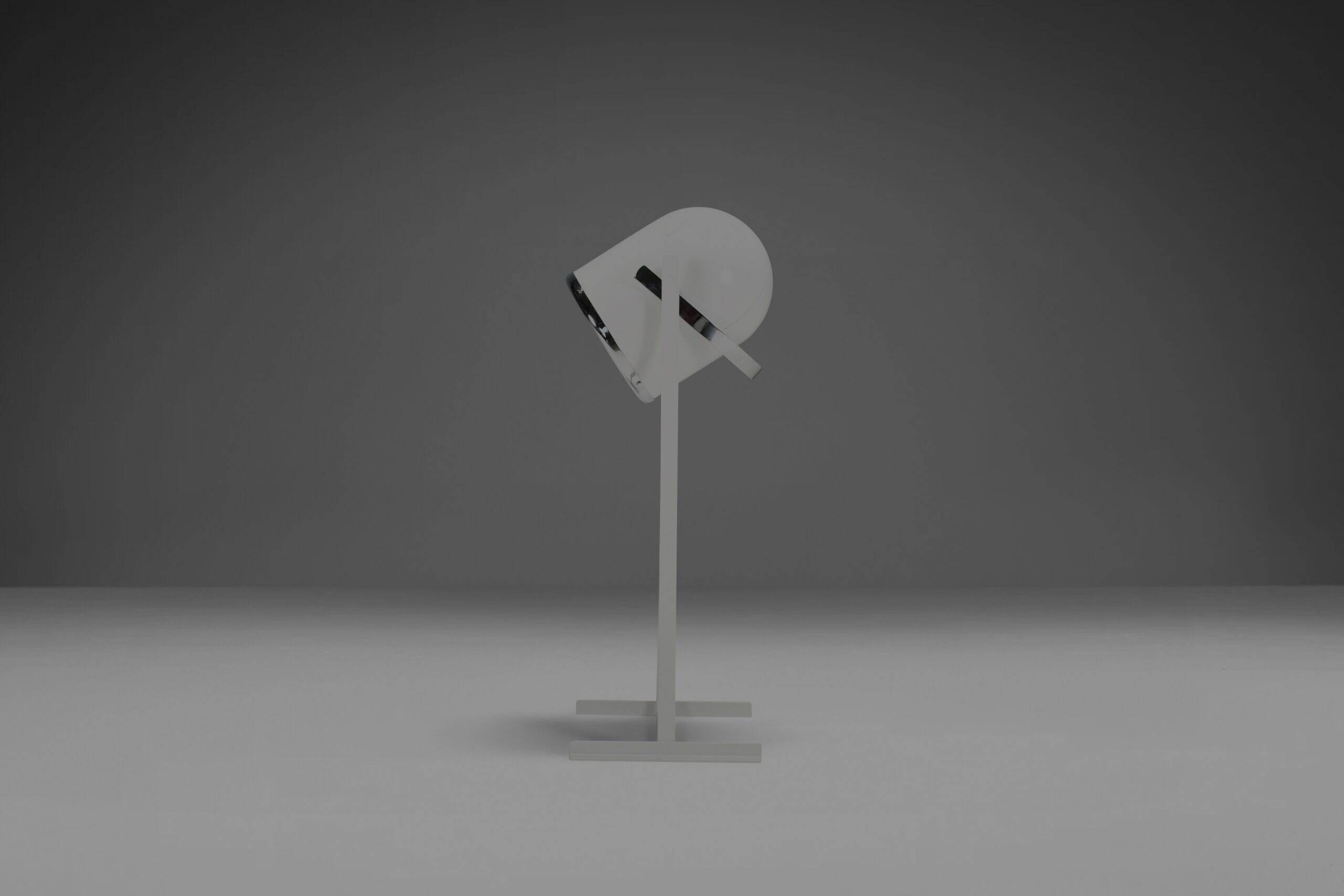 Rare metal and chrome floor lamp by Goffredo Reggiani, Italy, 1970s