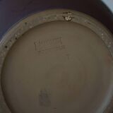 Art Nouveau table lamp in coloured terracotta by L. Hjorth, Bornholm, 1930s.