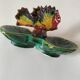 Vintage 1960s-1970s fish barbotine pocket vases