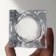 Pencil holder or plant pot in thick crystal glass