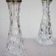 Crystal glass table lamps by Carl Fagerlund for Orrefors, Sweden.