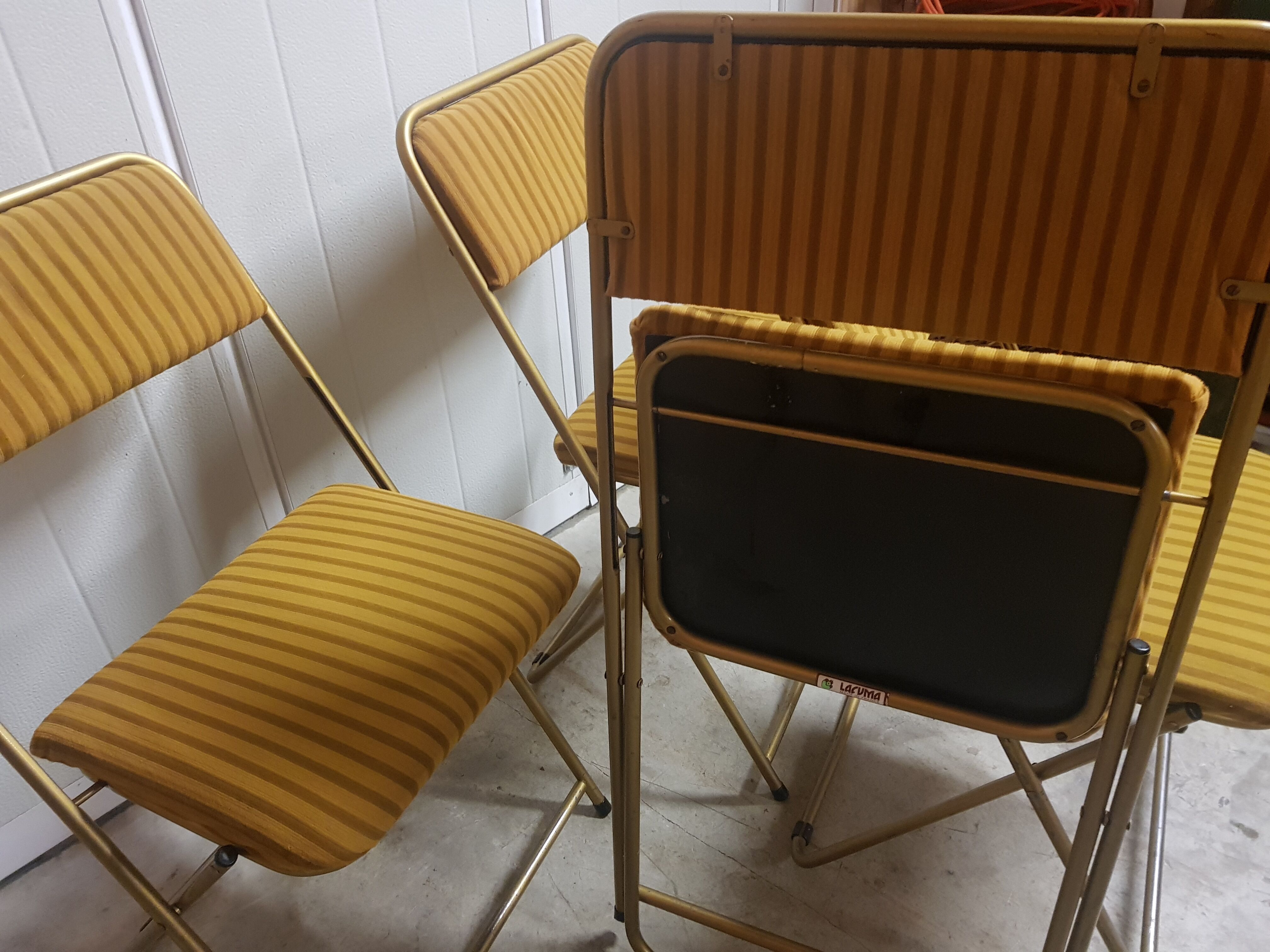 4 lafuma chairs folding 70 years