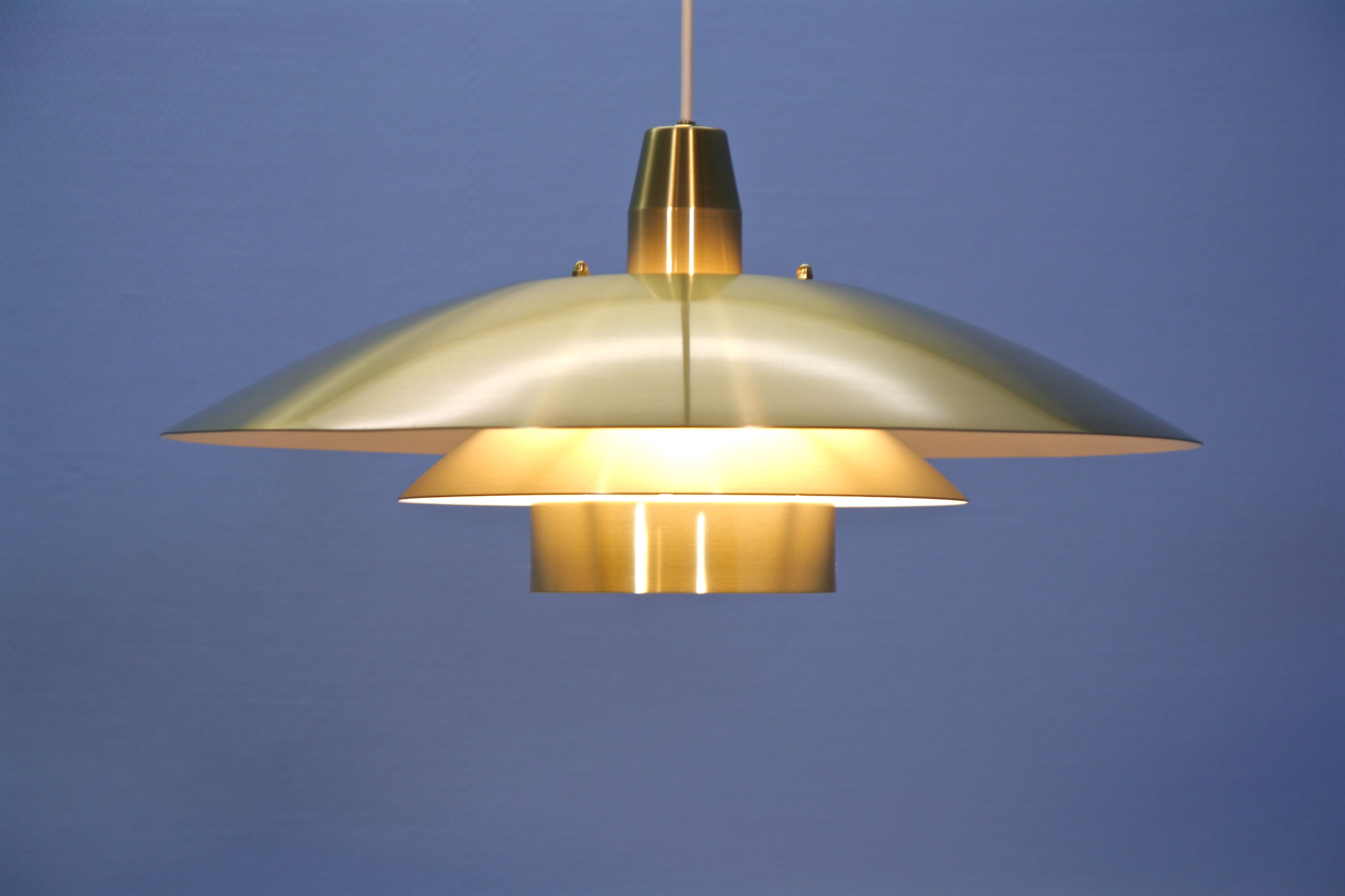 Large danish pendant in brass, 1960s