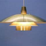 Large danish pendant in brass, 1960s