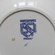 2 ironstone soup plates, "Capri" pattern, Digoin Sarreguemines, Art Deco