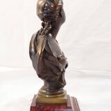 Bronze bust by Felix Pierre Richard 19th century