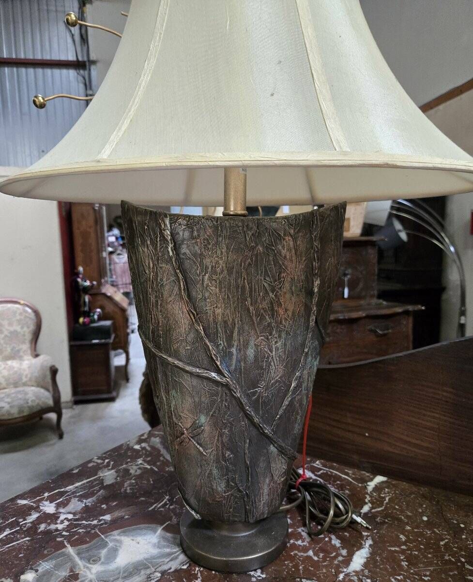 Trés grande lampe aux libellules style art Nouveau