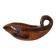 Sarreguemines / Saucière en forme poisson en céramique Barbotine