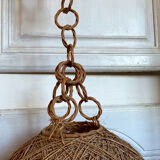 Vintage rope and rattan suspension