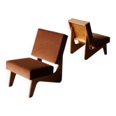 Paire de fauteuils lounge Combex FB03 par Cees Braakman pour Pastoe, Pays-Bas, années 1950.
