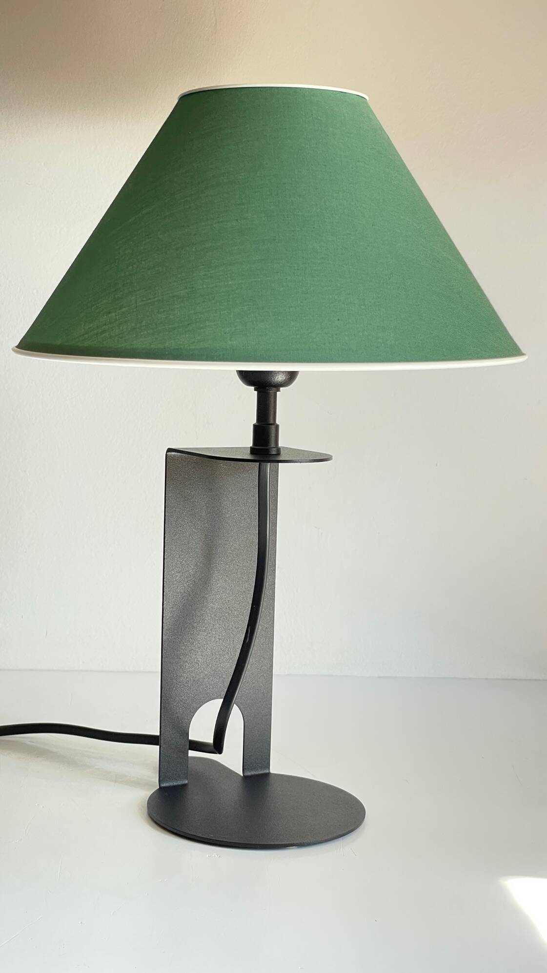Steel and fabric lamp by madura