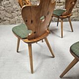 Lot of 4 bistro inn chairs from the 1970s