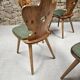 Lot 4 chaises auberge bistrot 1970"