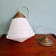Art Deco conical white opaline suspension, 1920-30