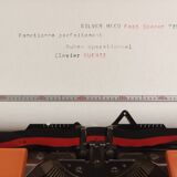 Machine à écrire silver reed 280 fast spacer orange qwertz
