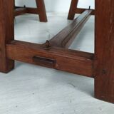 Paire de bancs de ferme