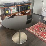 Black Asymmetric Teardrop Table