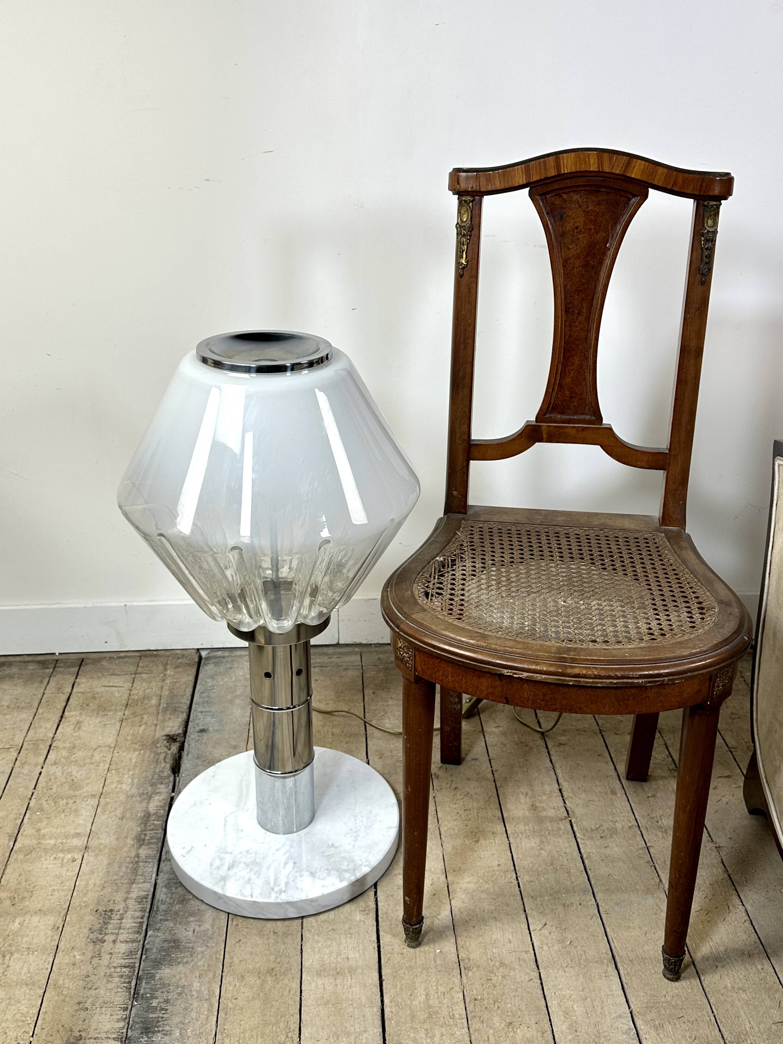 Diamond lamp in Murano glass, Italy 1970